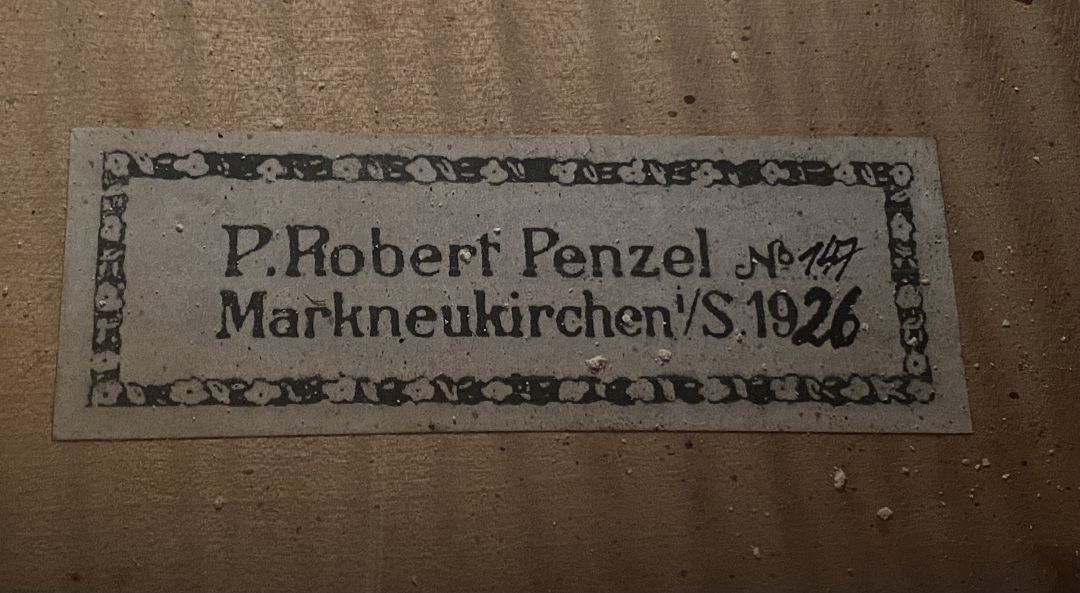 Penzel P. Robert - Markneukirchen Anno 1926 - C-421